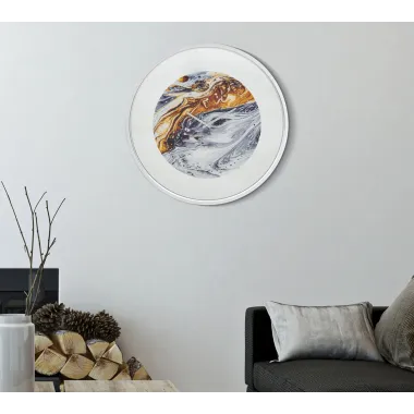 ZEGAR NA ŚCIANĘ MIRROR GREY 60X5 cm